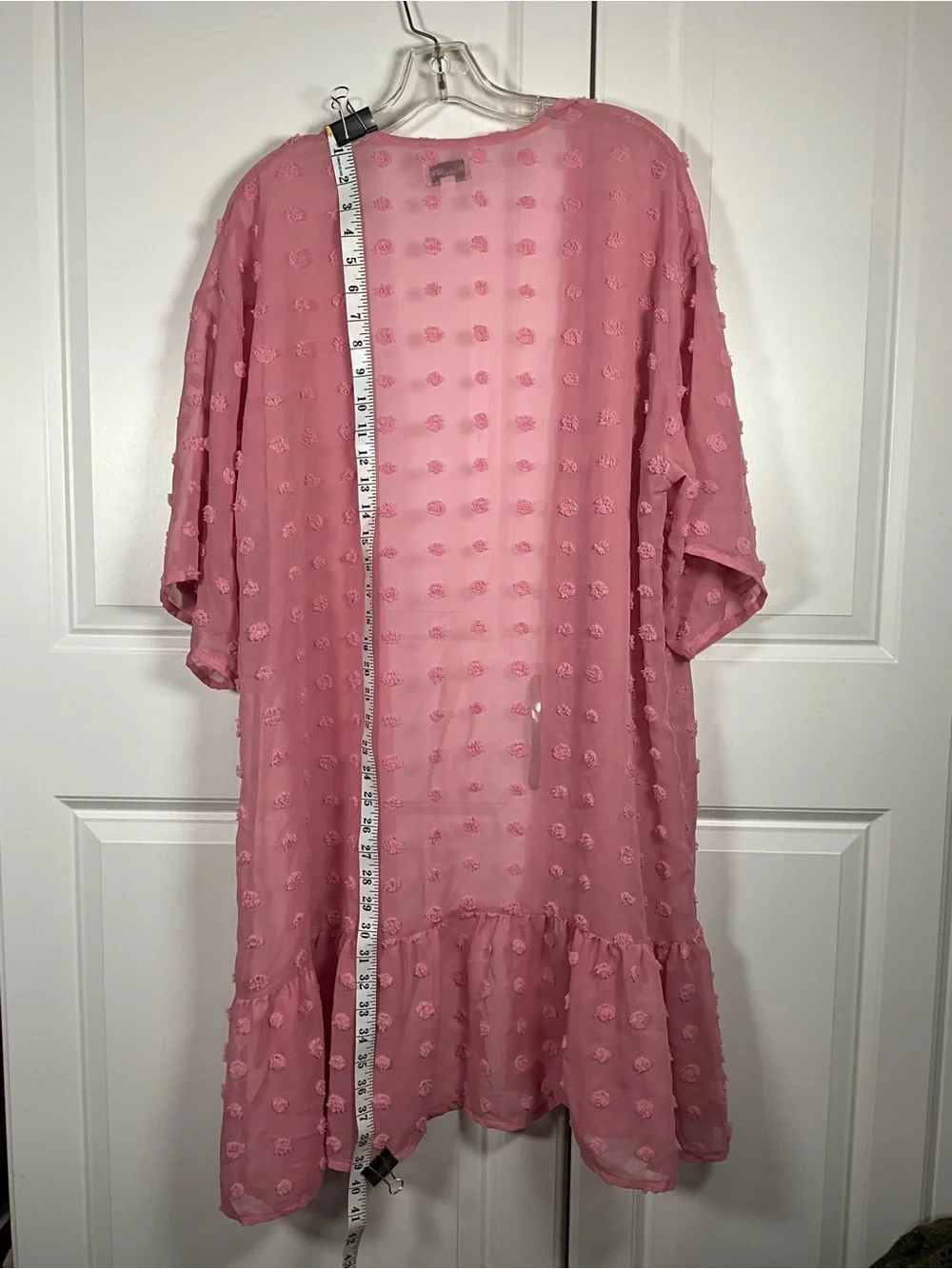 Missy Jane Kimono Size XL Pink Sheer Cover Uo Lightweight (dress not included)